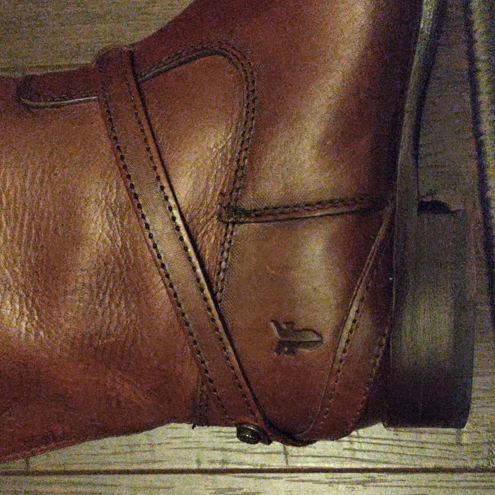 Frye and Co."Lindsay" Redwood Leather Tall Riding Boots #76976 - Picture 4 of 15